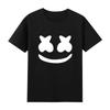 2025 Marshmello Tryckta Kläder Huvudbonad Herr Topp 100 DJ Elektronisk Nattklubb Bomull Kortärmad T-shirt Högkvalitet T-shirt