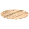 Dessus de table Bois de manguier solide Rond 15-16 mm 80 cm