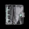Creative Cute Transparent Mini Loose-leaf Hand Book Student Portable Notebook Ring Binder School Supplies
