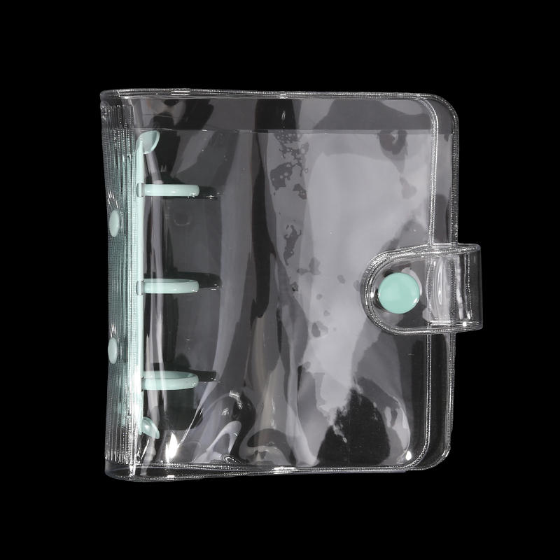 Creative Cute Transparent Mini Loose-leaf Hand Book Student Portable Notebook Ring Binder School Supplies