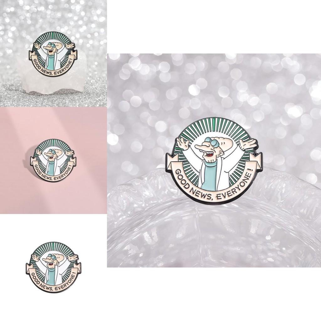 Doctor Colorful Cartoon Metal Brooch Ideal For Unique Fashion And Ideas Gift