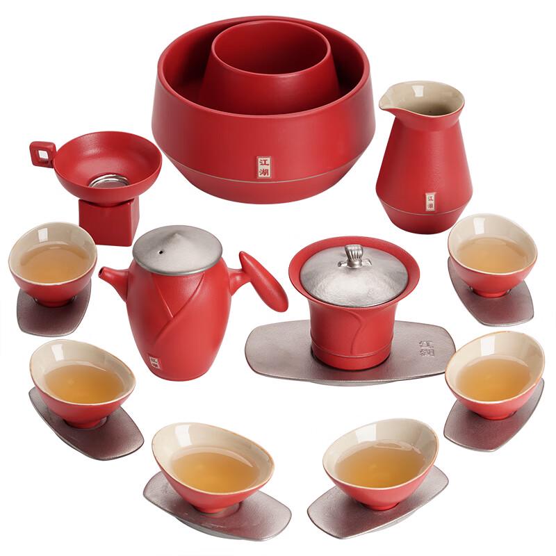 

Tao Ding Xuan Light Luxury Ceramic Gaiwan Tea Set