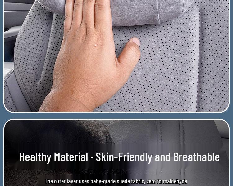 Poduszka XPeng M03 z pianki memory na szyję i lędźwie - Zagłówek na cztery pory roku