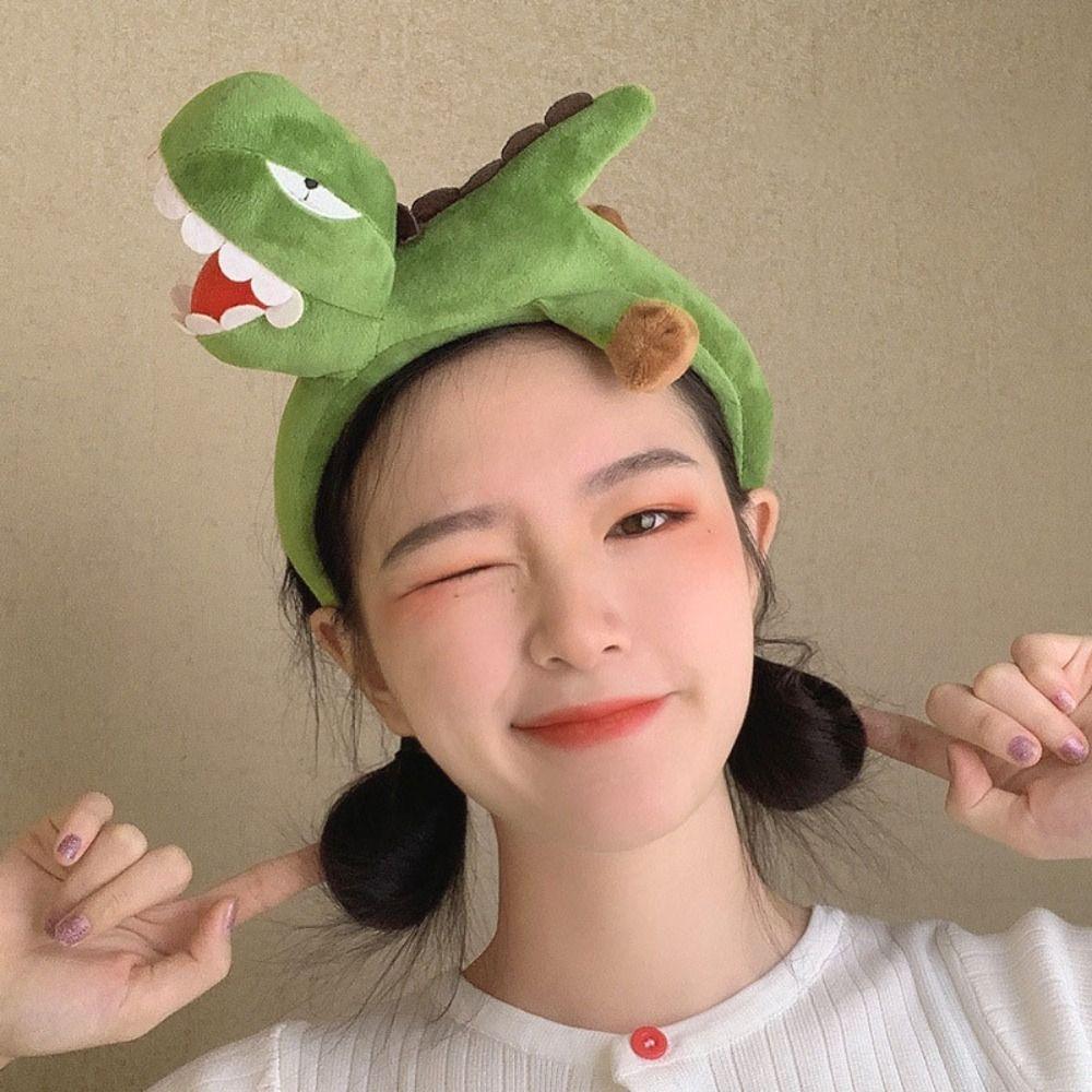 Dinosaur Cartoon Hairband Cartoon Cotton Headband Beautiful Dinosaur Hairband  Woman