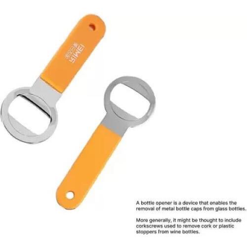 RSINC  Multicolored Stainless Steel Bottle Opener with Ergonomic Plastic Grip JL186327511129