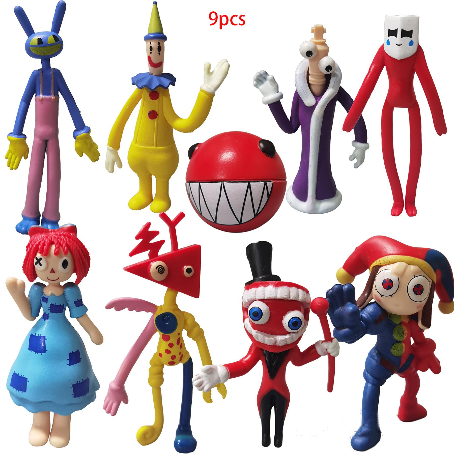 

Мультяшная Фигурка Модель ПВХ Цифровой Цирк Аниме Экшн Игрушка Фигурки для Детей Подарок на День Рождения 8-12cm