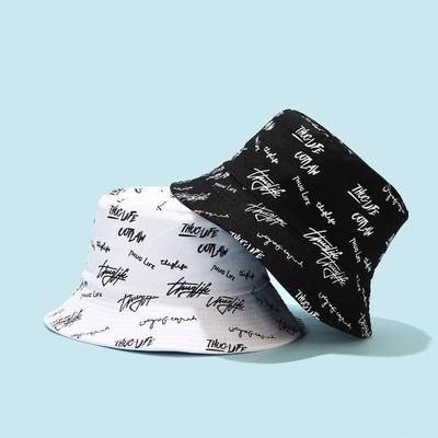 Trendiger doppelseitig bestickter Fischerhut für alle Jahreszeiten - Unisex Casual-Stil