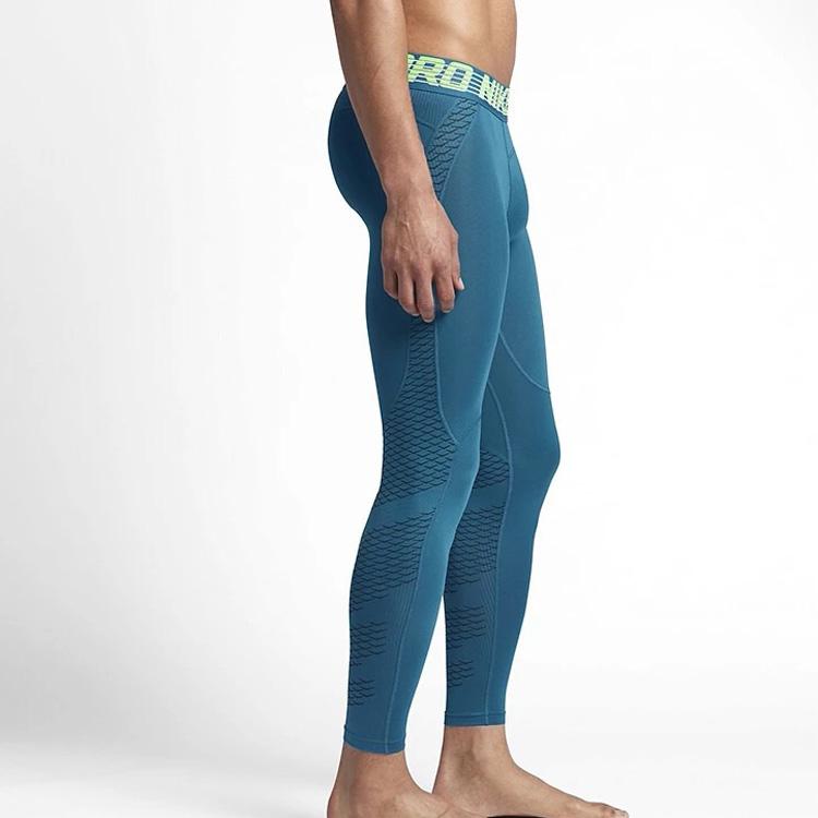 Nike Solid Letter Logo Print Training Leggings Men Leggings Green 828162-457