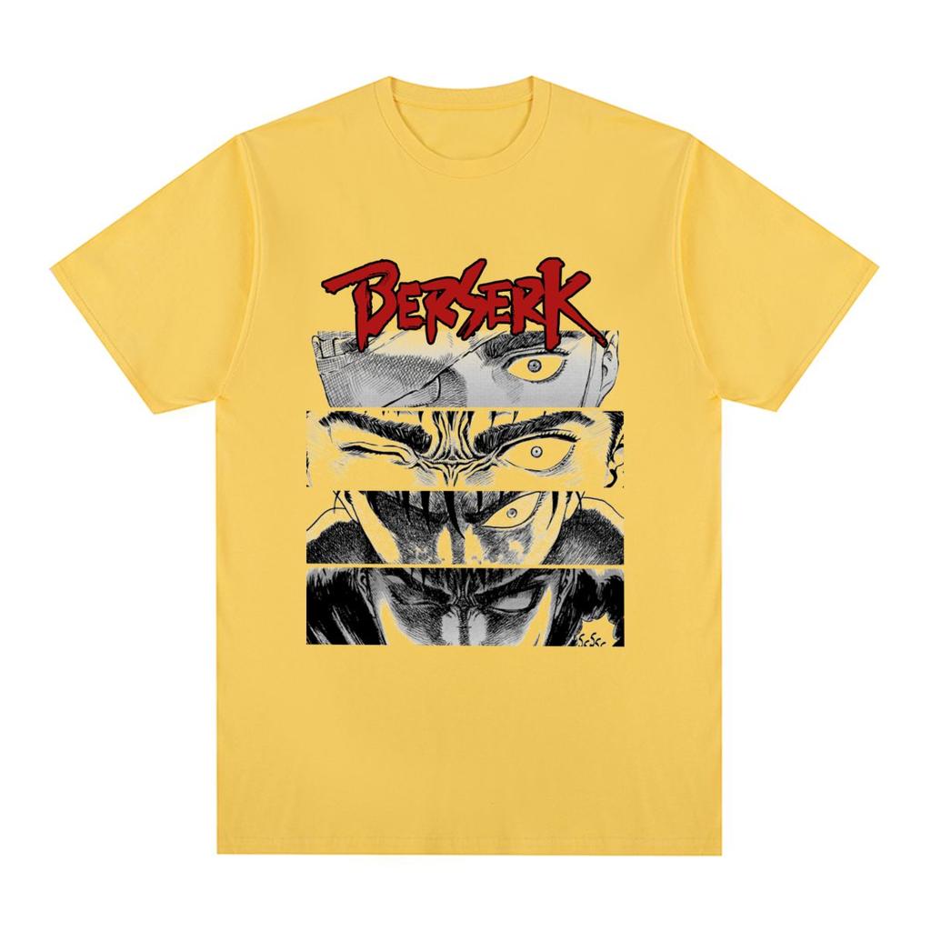 Guts Vintage T-shirt Funny Cartoon Manga Swordsman Gatsu Sacrifice Cotton Men T Shirt New Tee Tshirt Womens Tops