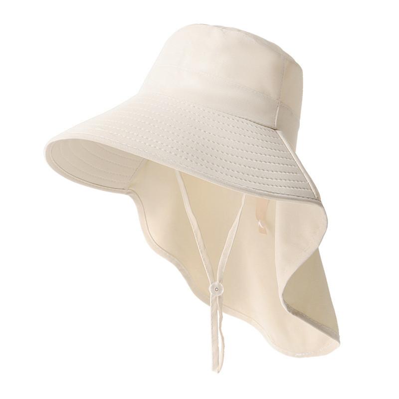 Summer Outdoor Sun Hat With Large Brim Uv Protection For Hiking And Fishing Enthusiasts