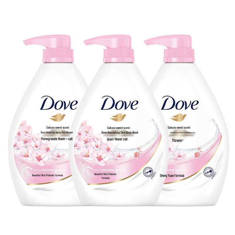 Dove Cherry Blossom Nourishing Shower Gel - 3 Pack
