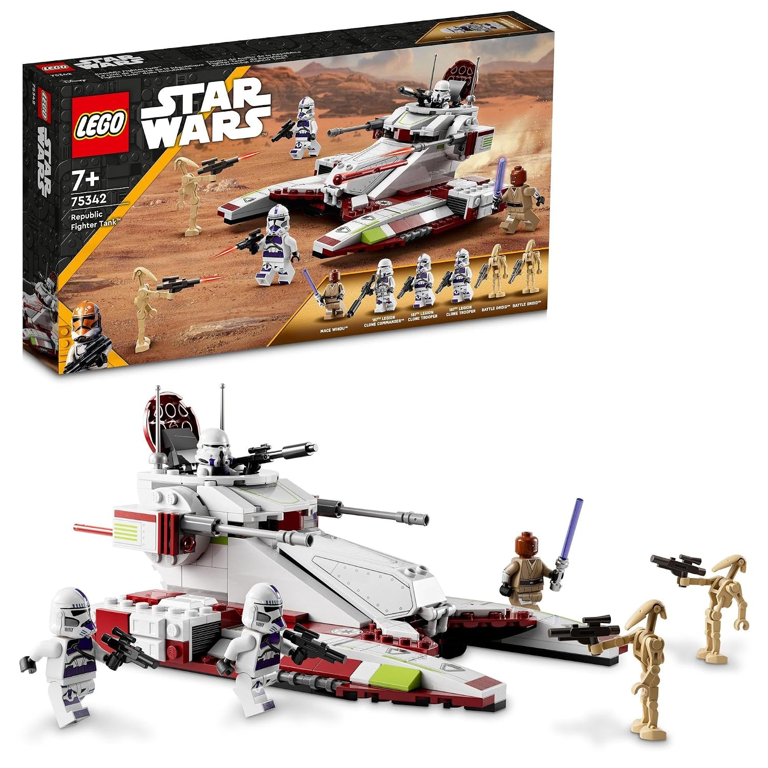 LEGO Star Wars Republic Fighter Tank(TM) birthday gift 75342 toy block space boys 7 years older