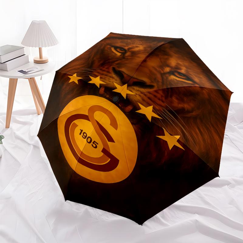 Printed Galatasaray S .KPrinted Folding Umbrella,Outdoor,Leisure,And Travel Umbrella,Durable Umbrella Fabric,Birthday And Holiday Gift
