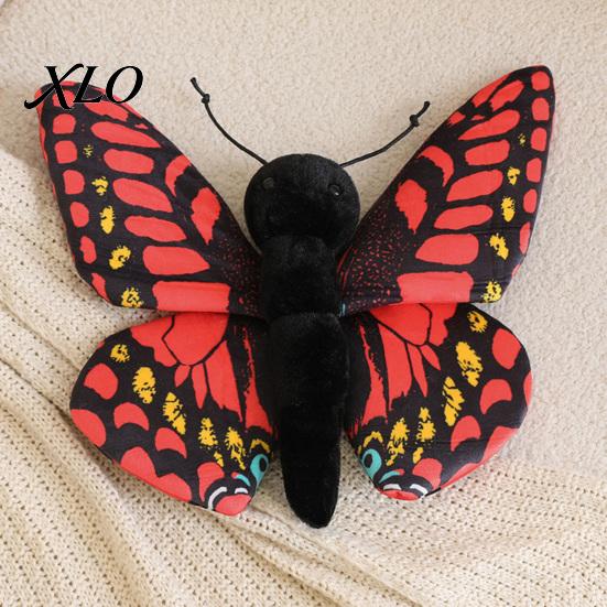 Whimsical Room Decor Realistic 3D Butterfly Plush Toy, Stuffed Throw Pillow, Soft Vivid Design Insect Animal Decor, Gift for Kids Girls, Home Ornament
