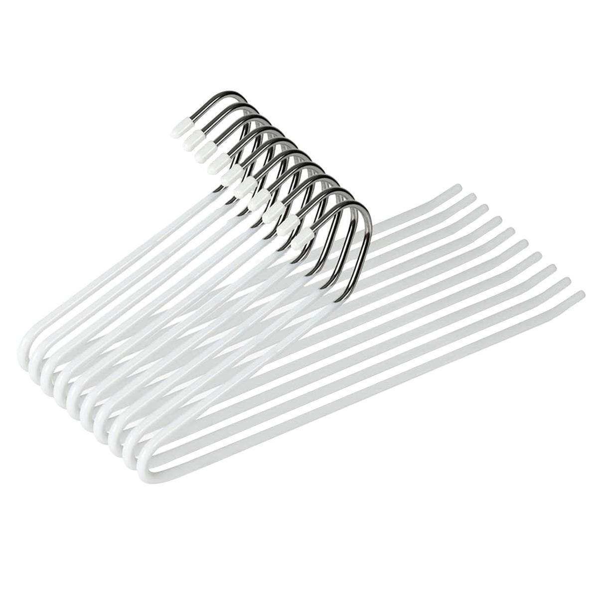 

Домашняя вешалка для брюк в стиле гуся, подвесная вешалка для брюк, бесшовная клипса для брюк, противоскользящая вешалка, хранение в шкафу светло-зеленый