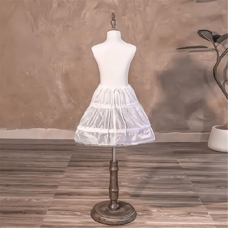 White Crinoline 35cm Childrens Petticoat Designed For Special Occasion And Stage Costumes