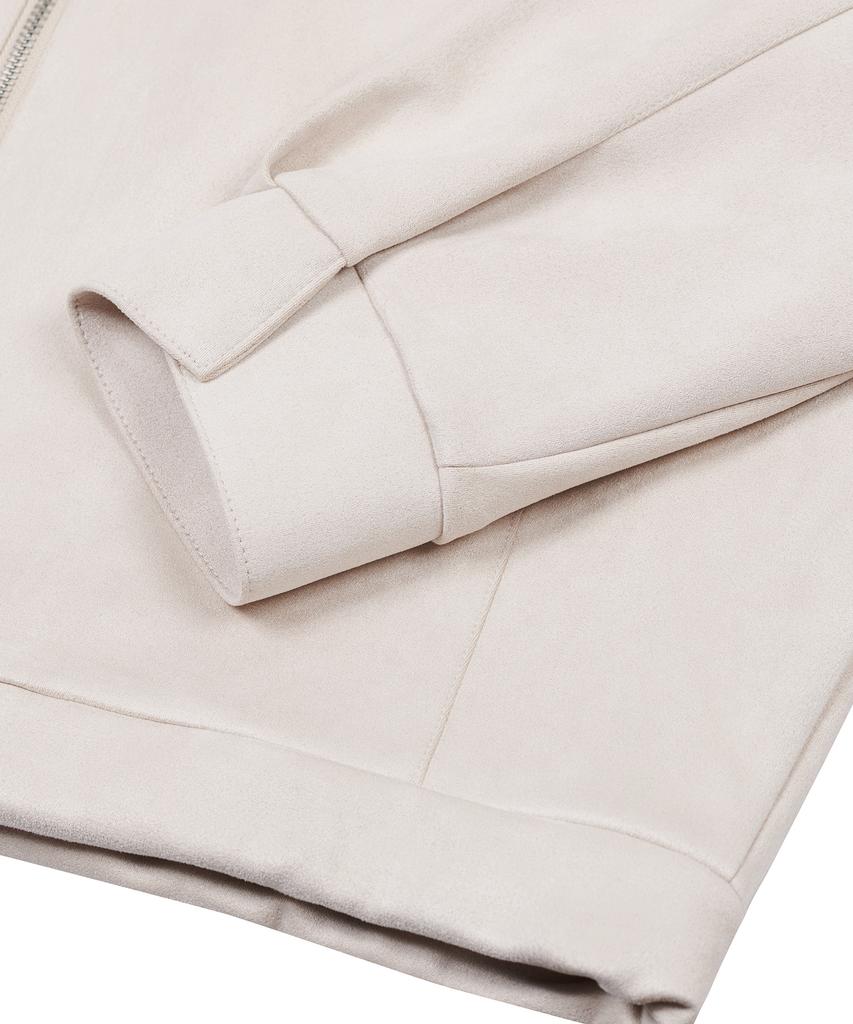 Ironyporno Whiteline Iro163 Mandarin Stitch Suede Jacket Ivory