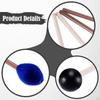 4Pcs Marimba Mallets Drumsticks Tools with Storage Bag Wood Handle Drum Glockenspiel