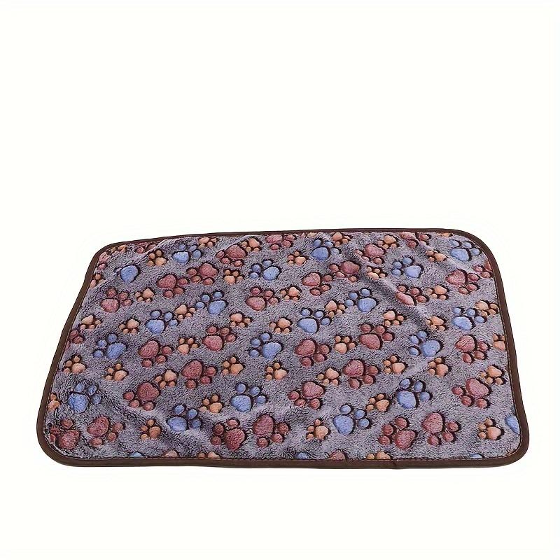 

1 шт. Одеяло для домашних животных с отпечатком лапы собаки, утолщенное, удобное, мягкое S кофейный