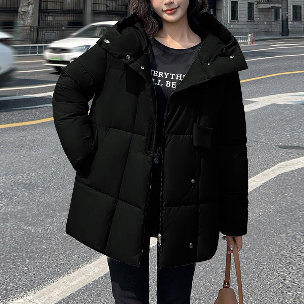 Women's Winter Coat Warm Jacket With Hooded Women Thicken Lightweight Coats Ladies Outerwear