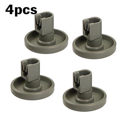 4Pcs Lower Basket Wheel Grey Durable Plastic Roller Repairing Kit for Dishwasher