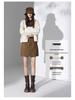 Chic Spicy Girl A-line Mini Skirt: Sexy, Versatile, Anti-exposure, Slimming Autumn/Winter Fashion.