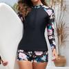 Sexy Swimsuits Tankini Female Two-piece Long Sleeves Swimwear Sports Surfing Beach Swim Wear Pool Women's Swimming Bathing Suits