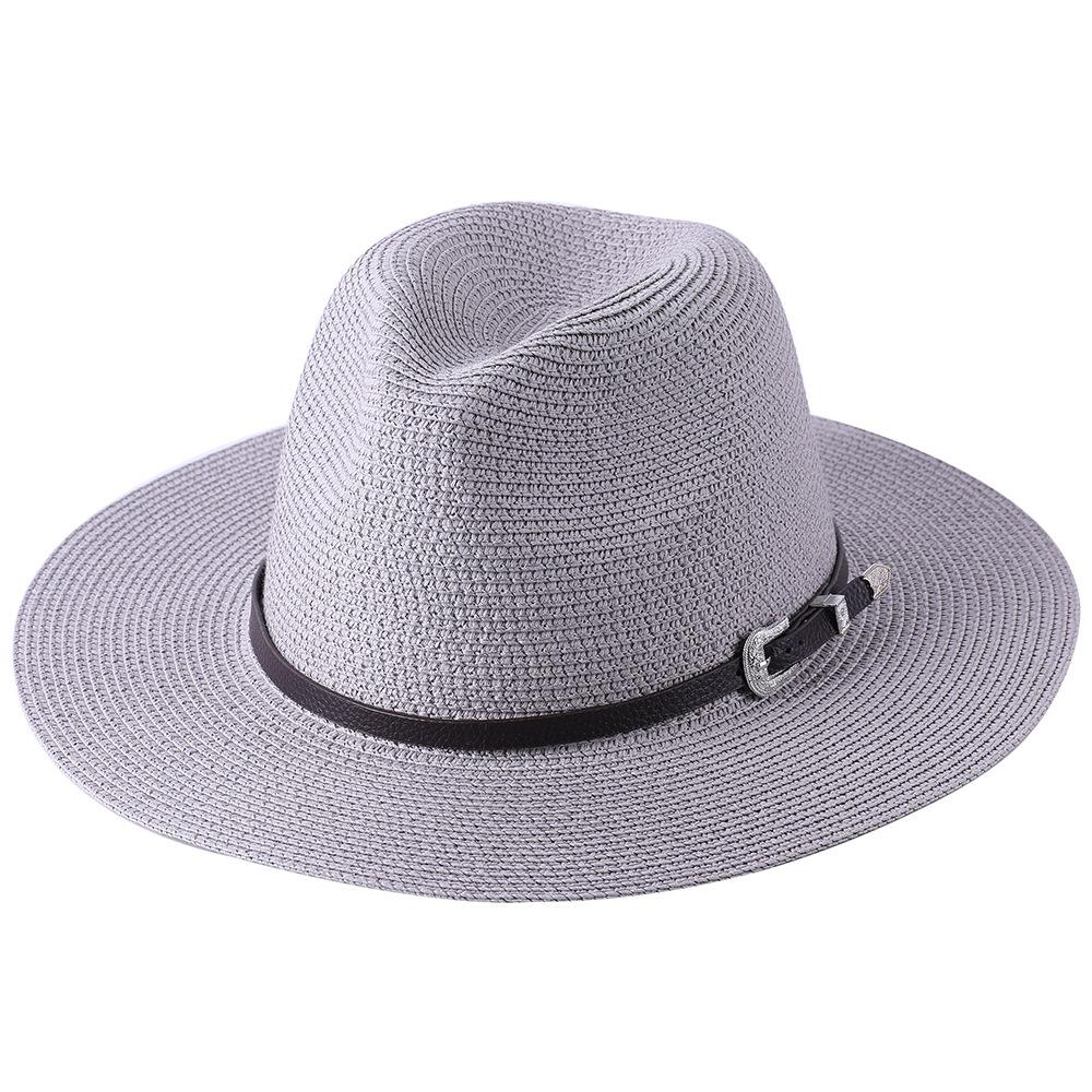 60CM Big Size Fashion Straw Parent-Child Hat For Women Men Summer Paper Panama Jazz Beach Hats Travel UV Protection Sun Cap