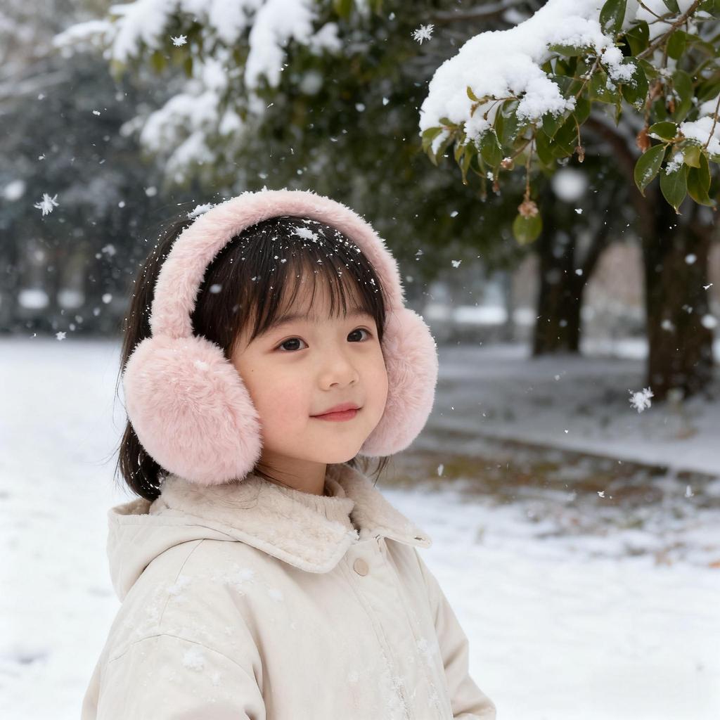 Korean Cute Winter Plush Earmuffs for Kids