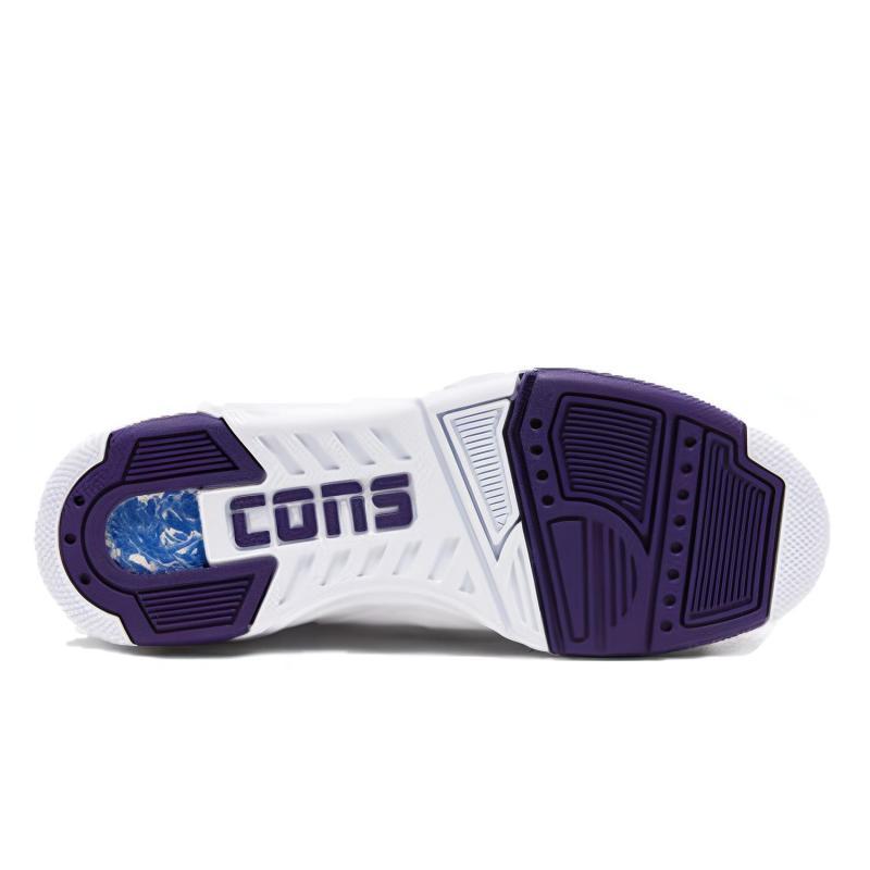Converse ERX 260 Sporty Versatile Low-Top Vintage Basketball Shoes Unisex White and Purple