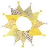 Nordic Star Cotton Triangle Flag Banner for Wedding or Kindergarten Decor