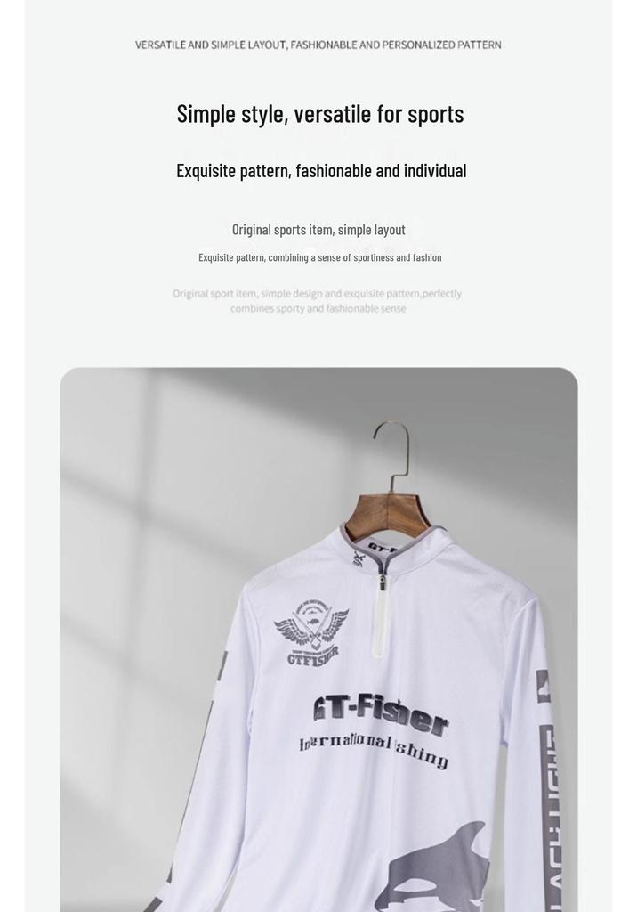 Yikuda Aoshi GT-Fisher Men's Long Sleeve Sun Protection Fishing Shirt