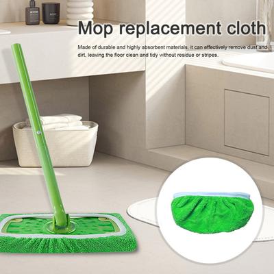 4/6Pcs Microfiber Flat Mop Replacement Cloth Cover Wet Dry Cleaning Washable Mop Covers for Swiffer Sweeping Mop