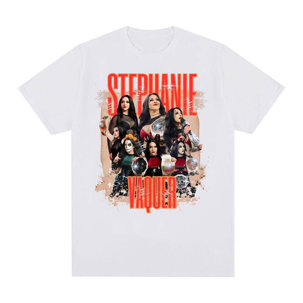 2025 New Style Stephanie Vaquer Printed Tshirts Unisexs Womens Clothing Fashion Vintage T Shirt High Quality 100 Cotton Tshirt