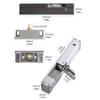 Portable Adjustable Speed Aluminum Plastic Pneumatics Door Closers with Snap Plate Home Accessory for Smooth Operations