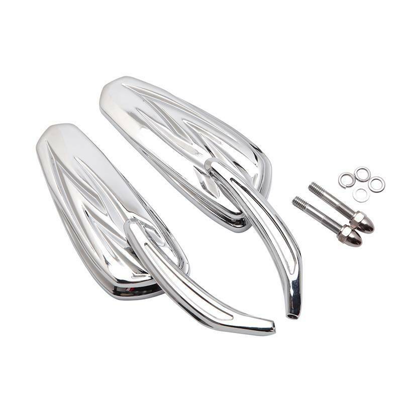 Chrome Motorcycle Golf Club Side Rear View Mirrors For For Harley Davidson Street Glide QC-M-213