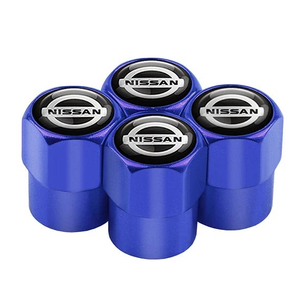 APU1 4PCS Metal Car Badges Wheel Tire Valve Caps Covers Car Accessories For Nissan Nismo X-Trail 1 2 T32 Almera Qashqai Skyline Note