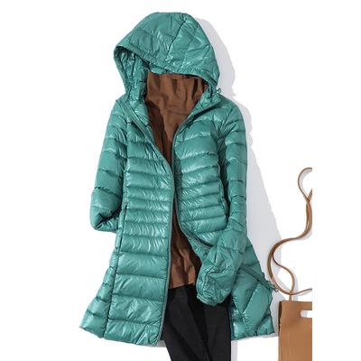 Women Puffer Jackets Ultralight Duck Down Jacket Warm Portable Hooded Coat Female Windbreaker Parka