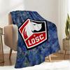 Lille Football Club Emblem Blanket Lightweight Ideal Bedding Blanket Perfect for Travel, Camping, Living Rooms, Offices, Sofas, Fan Christmas Gift