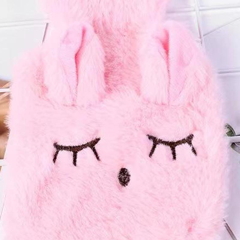 Cute Cartoon Water-Filled Warm Baby Winter Cold Protection Plush Water Bag