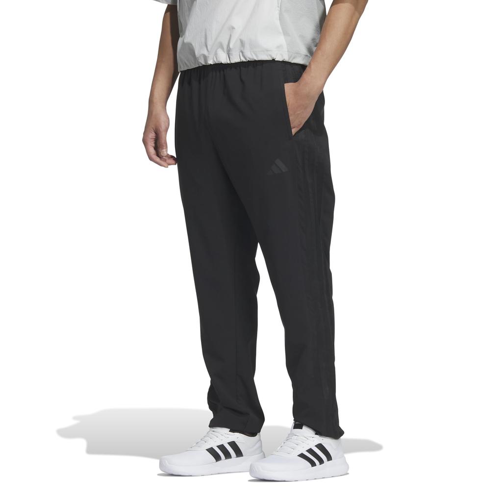 Adidas BXF30 Lightly Woven Track Pants with Loose Black Size L Men's 3-Stripes, Fit, (JV7005),