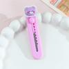 Coltello da taglio carino portatile a forma di orso, taglierino artistico a cartoni animati, taglierino per carta per studenti per aprire pacchi, lavoretti fai da te