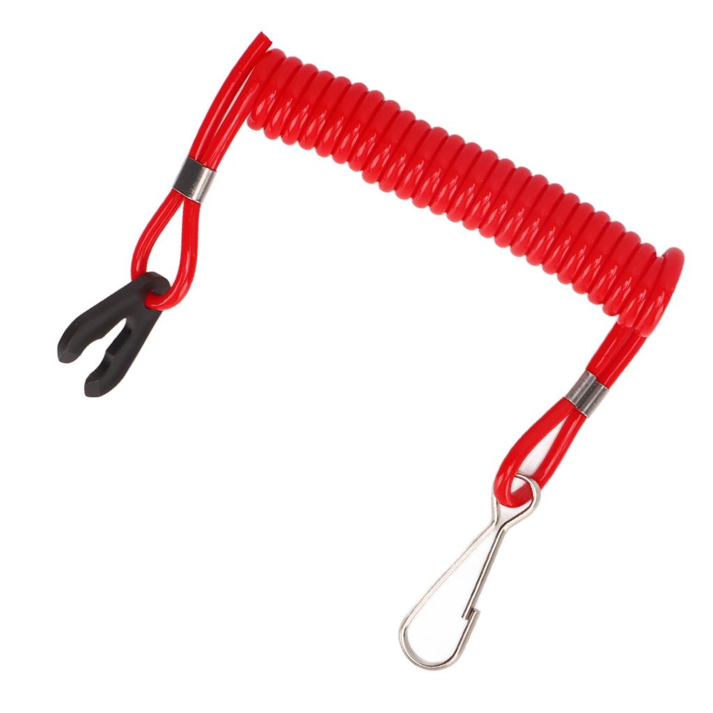 Boat Outboard Engine Motor Lanyard Kill Stop Switch Safety Tether Cord Lanyard for Outboard Motor