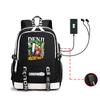 Animation, Chainsaw Man, Peripheral Backpack Usb Large-Capacity Computer Bag, Youth Schoolbag