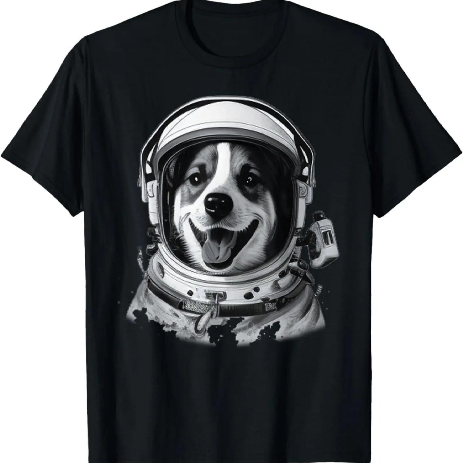

Astronaut Dog space Cute Dog Lover for men women kids T-Shirt XXXXXL різнокольоровий
