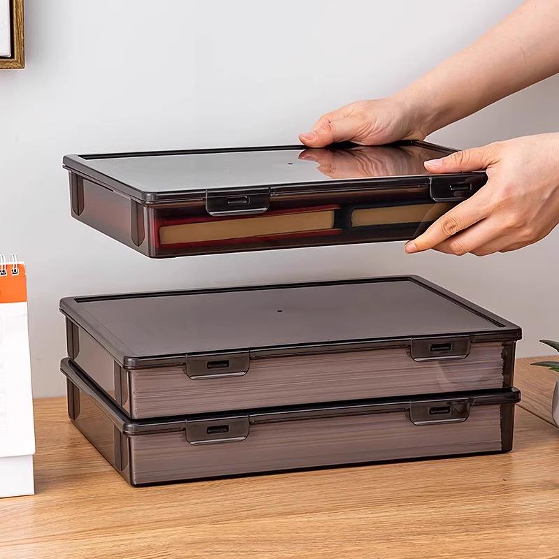 A4 Desktop Document Storage Box for Home and Office
