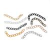 100 pièces/Lot 50mm 70mm Chaînes de Queue en Gros Chaîne d'Extension Allongée pour Bracelets Colliers Fabrication de Bijoux DIY Vente en Gros