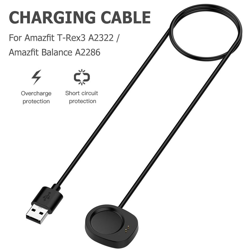 

1 M USB Charging Cable Magnetic Charging Cable Base Cord Wire Replacement Charger Cord Charger Cable for Amazfit T-Rex3 (A2322) Australia