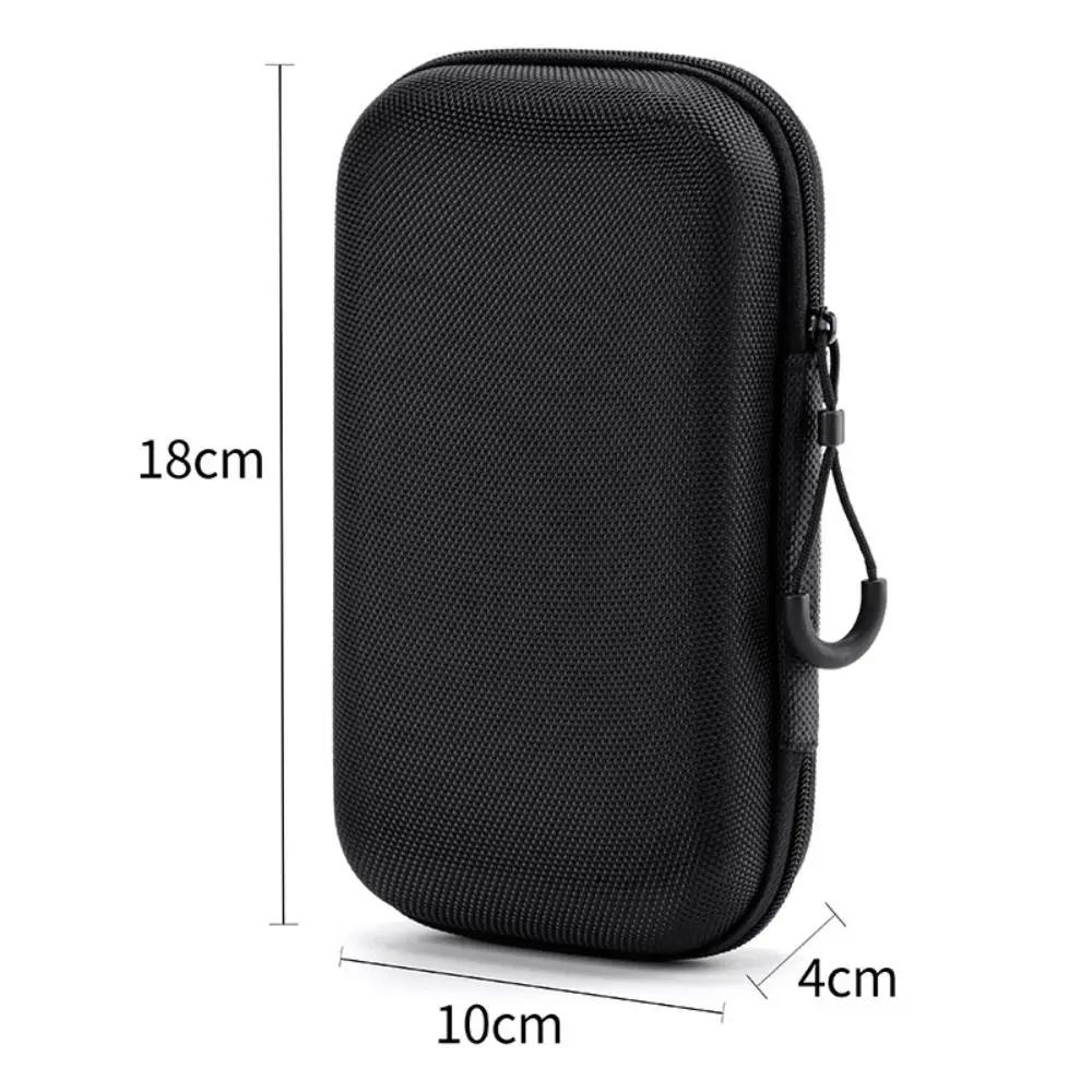 New Hard Shell EVA Storage Box Black Portable Zipper Earphone Case Mini Small Bag Charging Cable