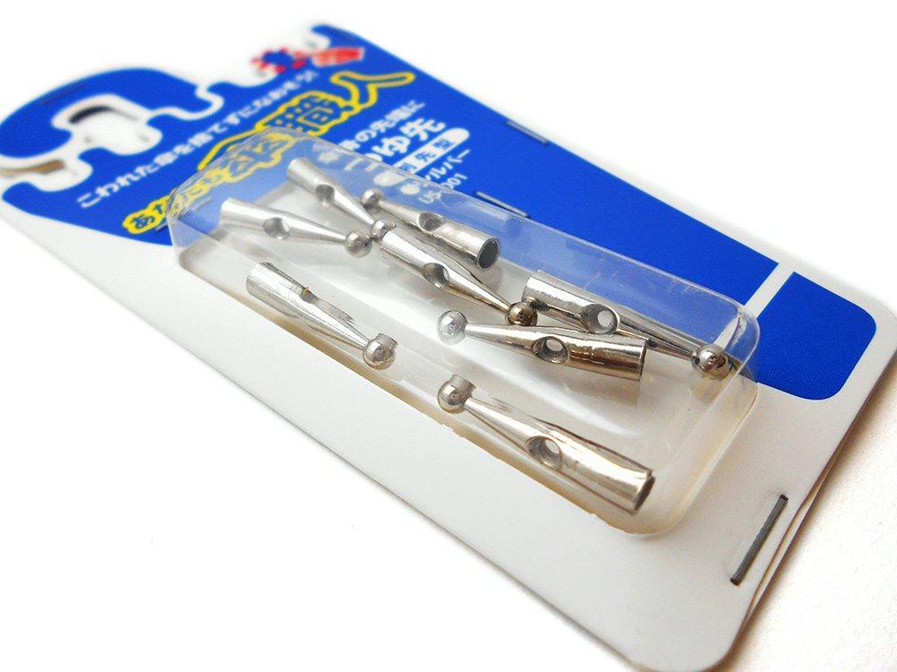 Waki Sangyo Sie sind ein Schirmmacher Tsuyu Spitze Schwertspitze Typ Reparatur Schirmgestell Starker Wind 8 Stück Silber US-001